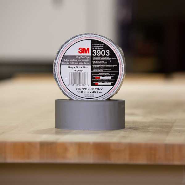Duct Tape, 2 x 50 yd, 6.5 mil, Gray, Vinyl
