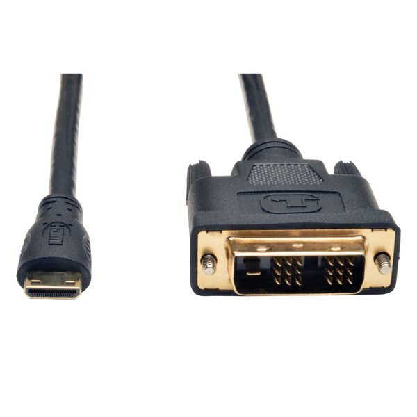 Mini HDMI to DVI Cable, DVI-D M/M, 3ft