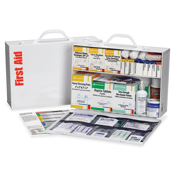 First Aid Kit, Metal, 75 Person