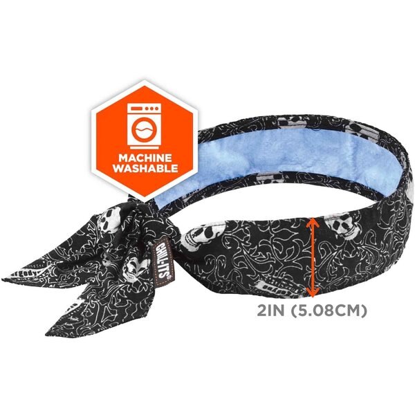 Bandana, Black/White, Soaking Time 1 min.