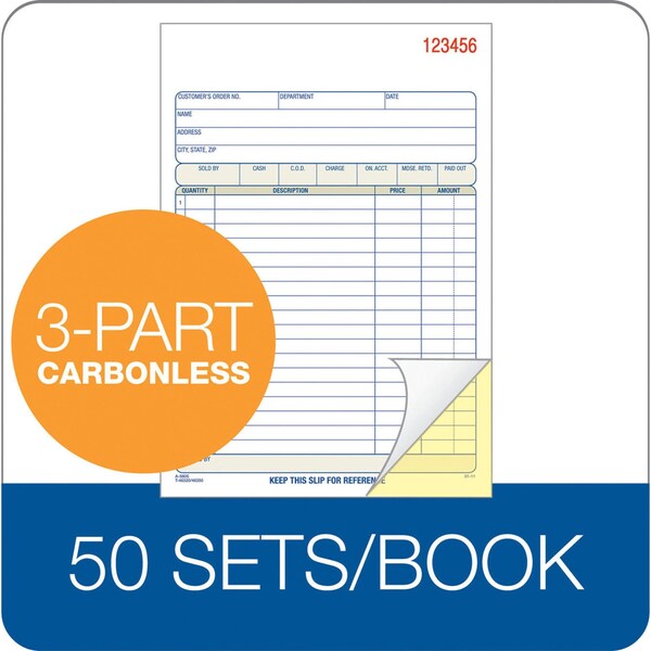 Sales Order Books, 3Pt, 5-9/16