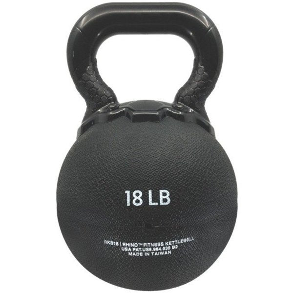Durable Rhino Kettle Bell, Yellow, 18lb