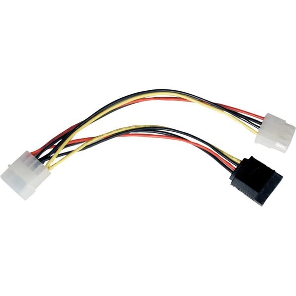 Serial ATA Cable, 4 Pin M/F, 15 Pin, 6