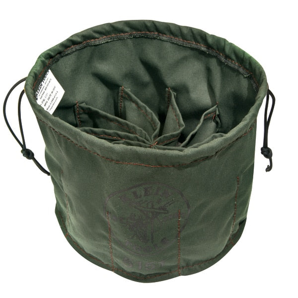 Drawstring Bucket Bag, Canvas, Olive, 6