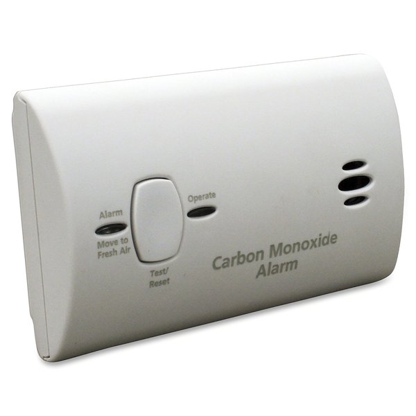 Carbon Monoxide Alarm, Electrochemical Sensor, 85 dB @ 10 ft Audible Alert, (2) AA Batteries