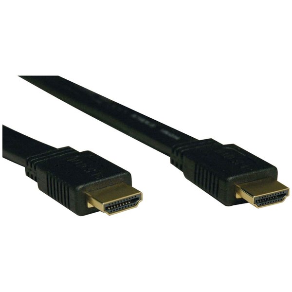 HDMI Cable, Hi Speed, Flat, M/M, M/M, 6ft