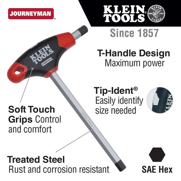 SAE T-Handle Hex Key, 7/32