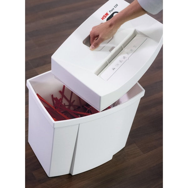 Paper Shredder, Strip-Cut, White