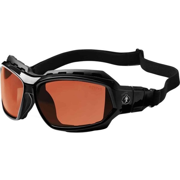 PLZ Safety Glasses/Goggles, Blk/Copper