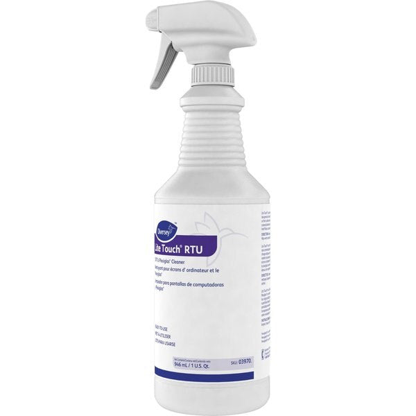 Liquid Plastic Window and CRT Cleaner, Purple, Surfactant, Spray Bottle