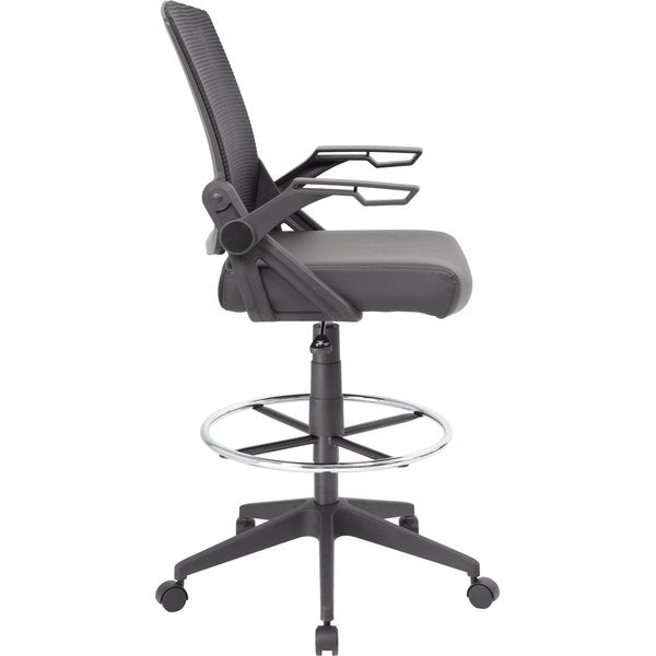 Mesh Drafting Stool w/ Flip Arms