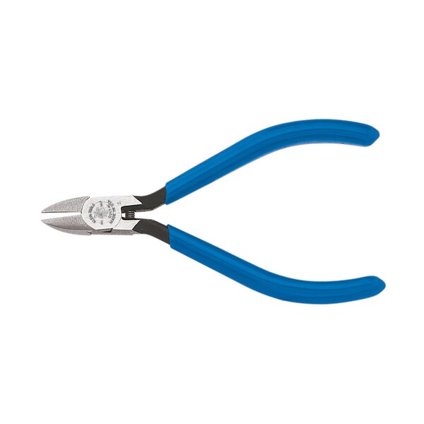 4 1/4 in Precision Diagonal Cutting Plier Semiflush Cut Narrow Nose Uninsulated