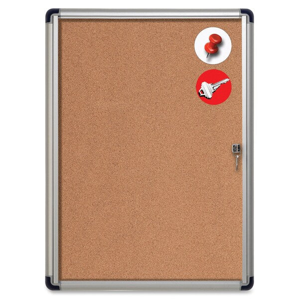 Enclosed Cork Bulletin Board 31-7/64
