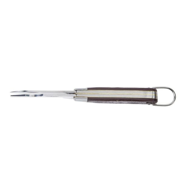 Pocket Knife, Spear, Plastic with Faux Wood Grain, 6-5/8