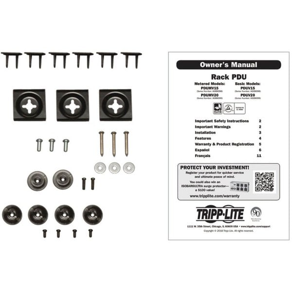 PDU, 15A, 16 Outlet, 15 ft, Silver