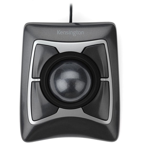 Trackball Mouse, Corded, Optical, Black