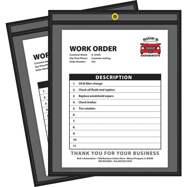 Shop Ticket Holders, 1 Side, 9 x 12
