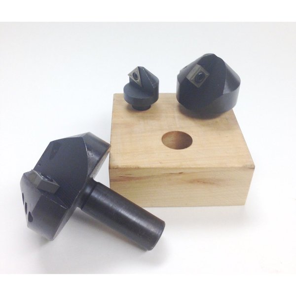 3 Piece 90 Degree Indexable Countersink & Chamfer Tool Set