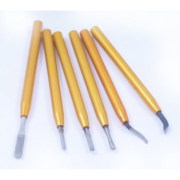 6 Piece Mini Deburring & Scraping Tool Kit