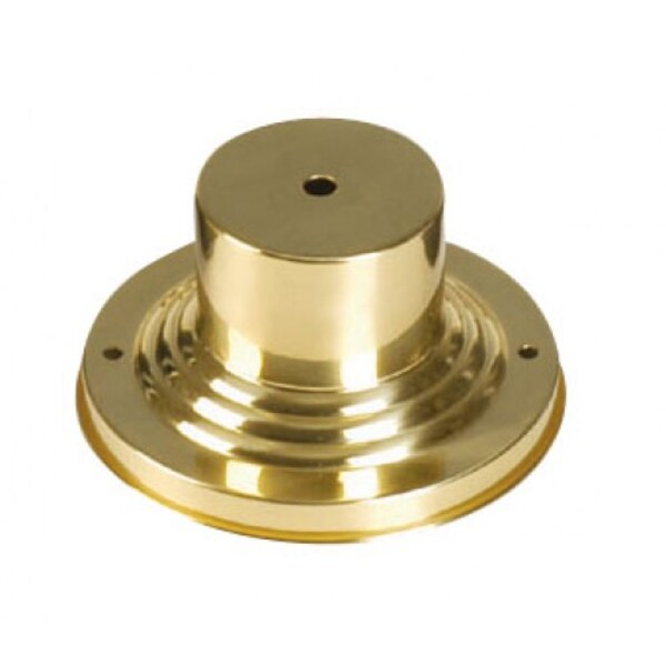 Polished Brass Outdoor Pier Mount Adapto