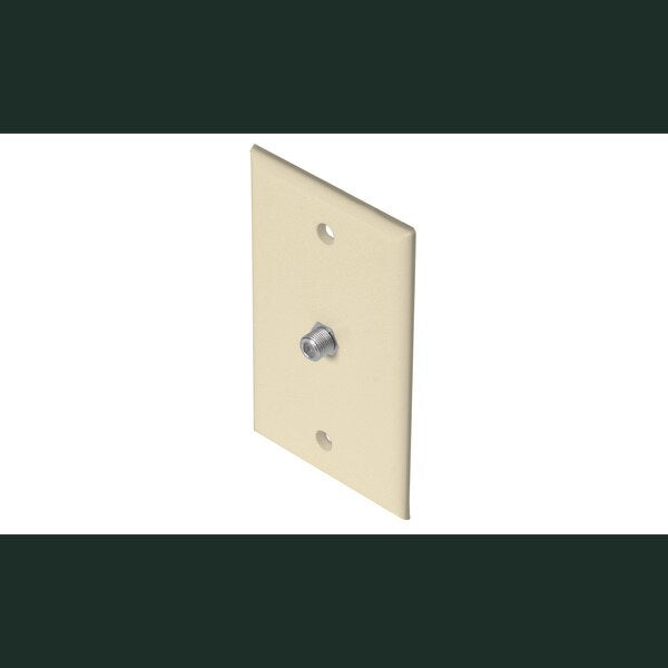 TV Wall Plate 1-F81 Ivory