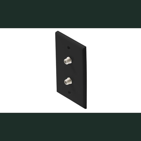 TV Wall Plate 2-F81 Black