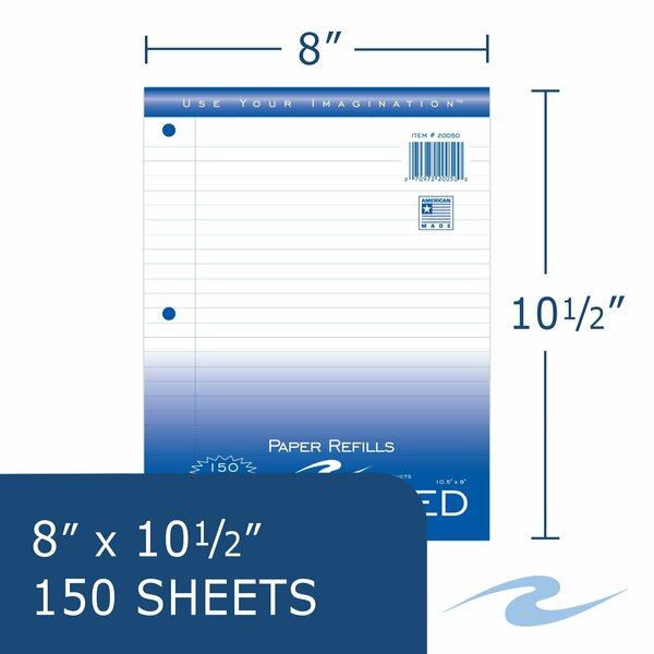 Case of Loose Leaf Paper, 150 Sheets/Pack, 8