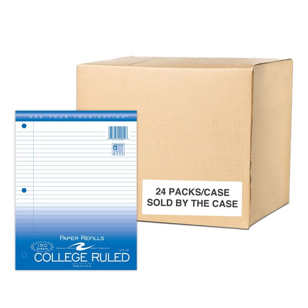 Case of Loose Leaf Paper, 150 sht/pk, 8