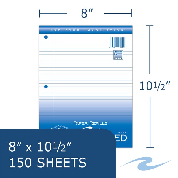 Case of Loose Leaf Paper, 150 sht/pk, 8