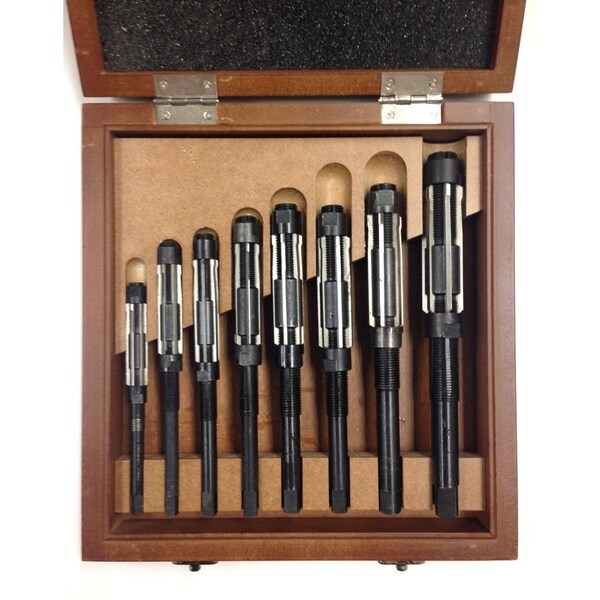 A-H 8 Piece High Speed Steel Adjustable Blade Reamer Set