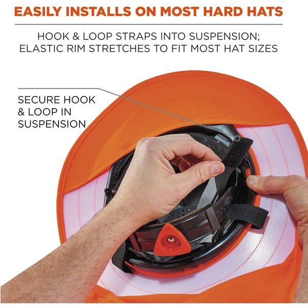 Hard Hat Brim with Shade, Provides Shade