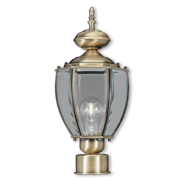 Outdoor Basics 1 Light Antique Brass Out