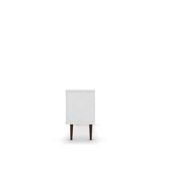 TV Stand, Mid Century, White, 53.14