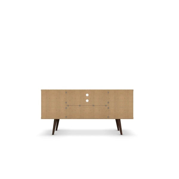 TV Stand, Mid Century, White, 53.14