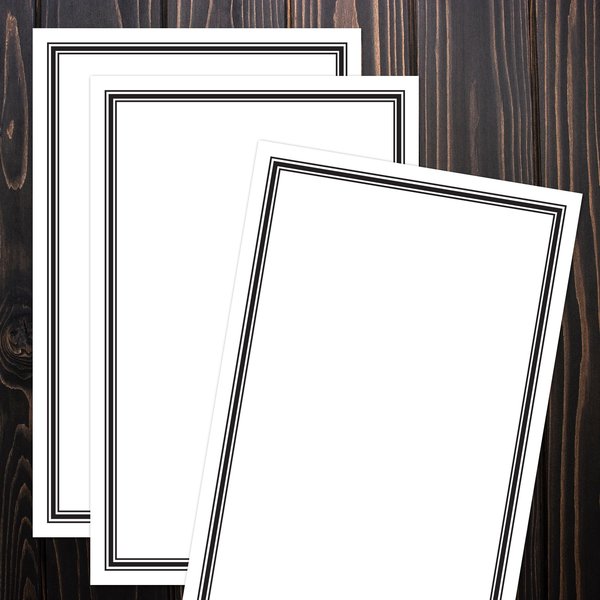 Invitation, Engraved Border, 8.5
