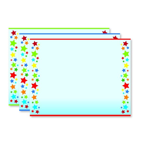 Certificate Rainbow Stars, Assort R, PK60
