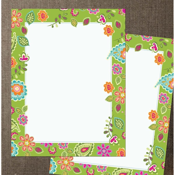Stationery Letterhead, Paisley Flo, PK80