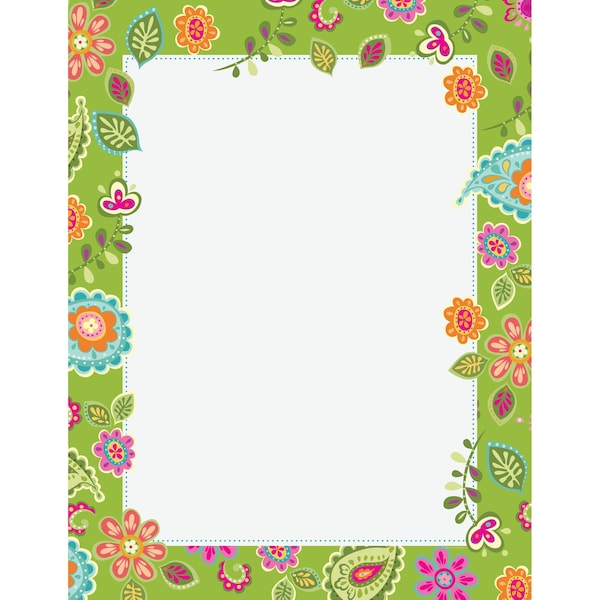 Stationery Letterhead, Paisley Flo, PK80