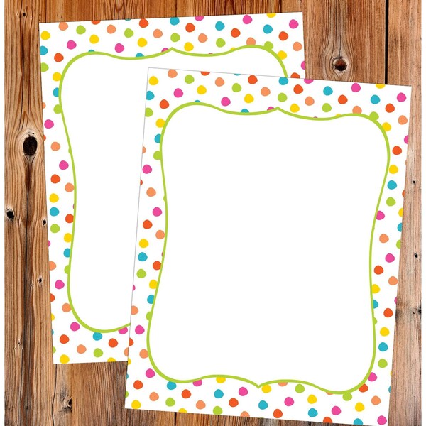 Stationery Letterhead, Circus Dots, PK80