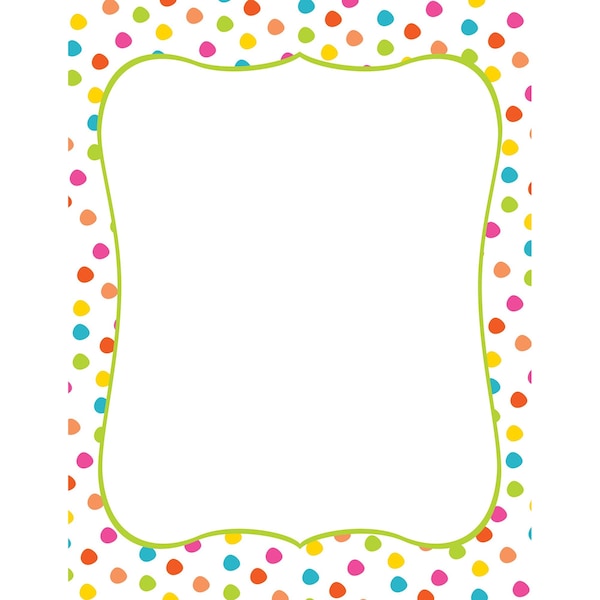 Stationery Letterhead, Circus Dots, PK80