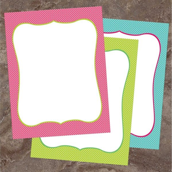 Stationery Letterhead, Spring Dots, PK60