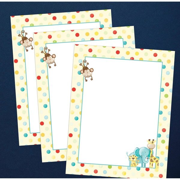 Stationery Letterhead, Baby Zoo An, PK80