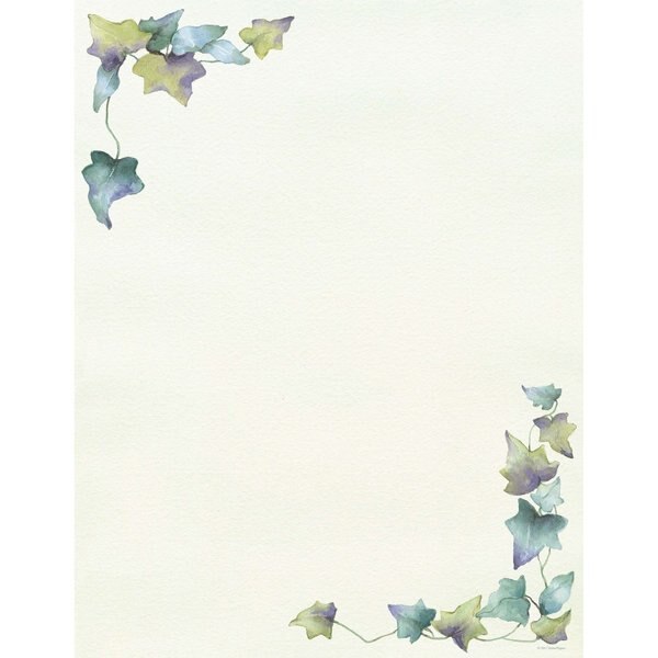 Stationery Letterhead, Painted Bor, PK80