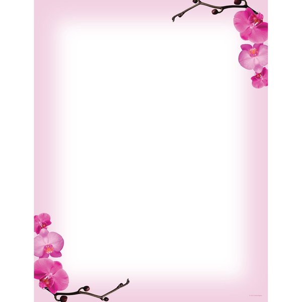 Stationery Letterhead, Pink Orchid, PK80