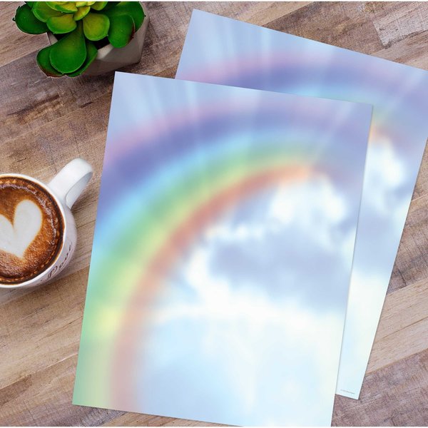 Stationery Letterhead, Rainbow Bri, PK80
