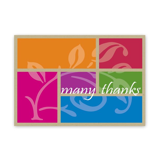 Thank You Card and Envelopes, Colo, PK24