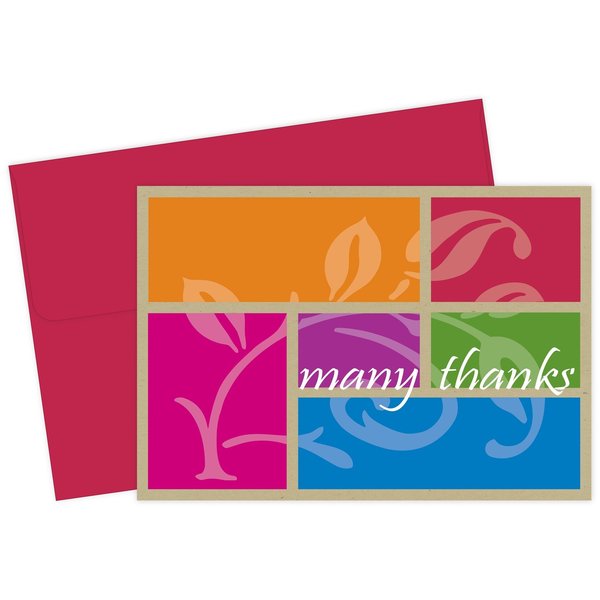 Thank You Card and Envelopes, Colo, PK24