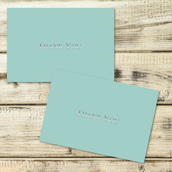 Thank You Card W/Envelope, Bella Bl, PK20