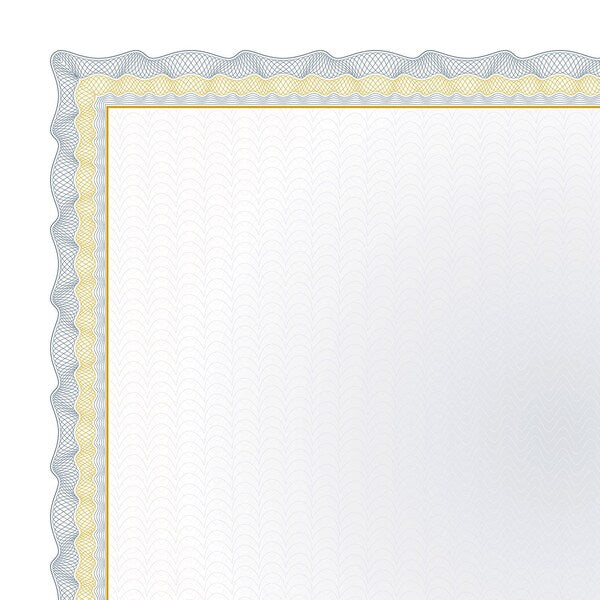 Certificate Gold Foil Twisty Graph, PK15