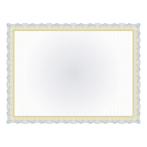 Certificate Gold Foil Twisty Graph, PK15